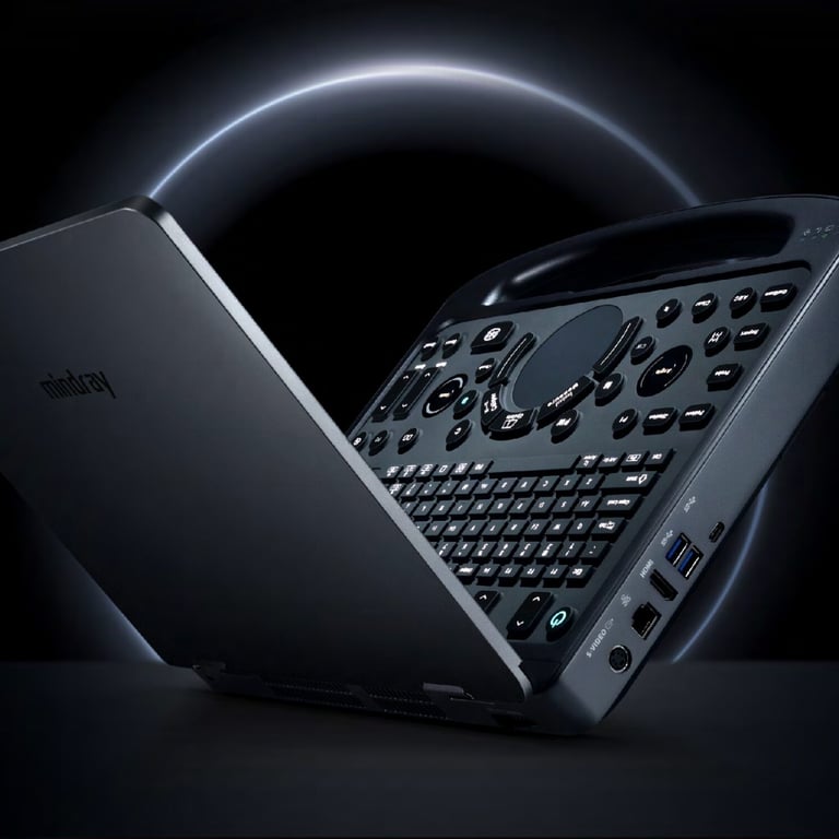 Mindray MX5 Kompakt-Ultraschall mit 15-Zoll-HD-Display und versiegelter Tastatur